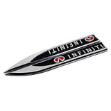 2pcs/set Infiniti Metal Car Fender Side Sticker Emblem Badge Decal