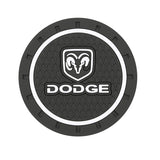 2pcs/set Dodge PVC Car Water Coaster Cup Mat