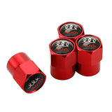 4pcs/set Audi Logo Car Tire Valve Caps Auto Tyre Wheel Air Covers Air Caps
