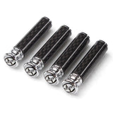 4pcs/set Toyota TRD Logo Carbon Fiber Car Door Bolt Lock Pins Gate Lock Screws