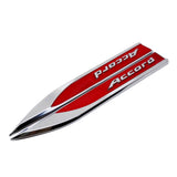 2pcs Honda Mugen Typer Accord Logo Metal Car Side Fender Sticker Emblem Badge Decal Decoration