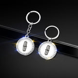 Lincoln Logo Diamond Keychain Metal Keyring
