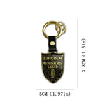 Lincoln Carbon Fiber Car Keychain Pendant