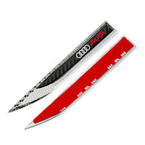 2pcs Audi Sline Logo Metal Car Side Fender Emblem Stickers