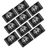 10pcs Alfa Romeo Epoxy Car Armrest Button Sticker