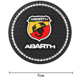 2PCS Abarth Diamond Car Water Coaster Cup Mat