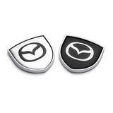 2pcs 39x39mm Mazda Shield Metal Car Window Sticker Emblem Badge Decal