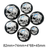 7PCS BMW 1 3 5 7 Series Car Front Hood Sticker Rear Emblem Badge Car Steering Wheel Sticker Wheel Center Hub Cap