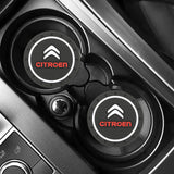 2pcs/set Citroen PVC Car Water Coaster Cup Mat