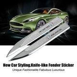 2pcs Buick Logo Metal Car Side Fender Sticker Emblem Badge