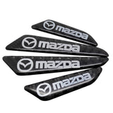 4pcs/set Mazda Carbon Fiber Car Door Anti-Scratch Sticker Door Side Protection Bumper Strips