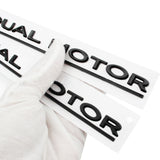 Tesla DUAL MOTOR Logo ABS Car Rear Sticker Emblem Badge Decal