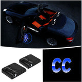 2pcs Volkswagen VW Wireless Car Welcome Door Laser Projection LED Light