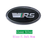 Skoda Elliptical Metal Car Window Sticker Emblem Badge Decal