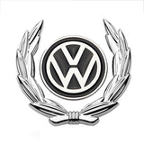 VW Wheat Metal Car Window Sticker Emblem Badge Decal