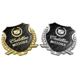 Cadillac Metal Carbon Fiber Car Rear Sticker Shield Trunk Emblem Badge Decal