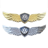 Volkswagen Metal Wings Car Front Sticker Emblem Badge Decal