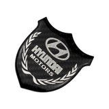 Hyundai Metal Carbon Fiber Car Rear Sticker Shield Trunk Emblem Badge Decal
