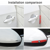 4pcs/set Skoda Car Door Mirror Side Anti Collision Sticker Bumper Strips