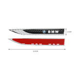 2pcs BMW M Performance Logo Metal Car Side Fender Emblem Stickers