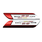 2pcs Honda Mugen Logo Metal Car Side Sticker Emblem Badge Decal Auto Body Decoration