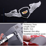 Cadillac Angle Wings Metal Car Front Hood Bonnet Sticker Emblem Badge