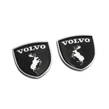 2pcs Volvo Moose Deer Logo Metal Car Rear Sticker Decal Emblem Badge