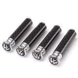 4pcs/set Volkswagen ABT GTI Rline Logo Carbon Fiber Car Door Bolt Lock Pins Gate Lock Screws