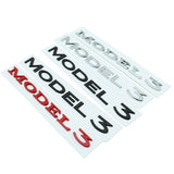 Tesla Model3 Letter ABS Car Rear Sticker Decal Emblem Badge