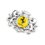 Ferrari Double Lion Metal Car Rear Sticker Auto Window Emblem Badge Decal