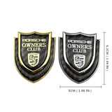 Porsche Shield Carbon Fiber Car Rear Sticker Window Emblem Badge Decal