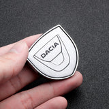 2pcs 39x39mm Dacia Shield Metal Car Window Sticker Emblem Badge Decal