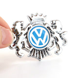VW Double Lion Metal Car Rear Sticker Auto Window Emblem Badge Decal