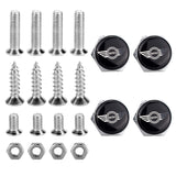 4pcs/set MINI Cooper Logo Stainless Steel Car License Plate Bolts