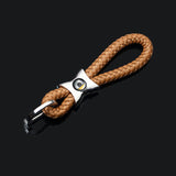 Mercedes Benz AMG Smart Apple Tree Logo Braided Rope Car Keychain Keyring