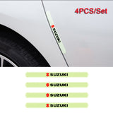 4pcs Suzuki Luminous Car Door Bumper Strip Anti-collision Protection Sticker