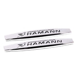 2pcs BMW M Power AC Hamann Logo Metal Car Fender Side Badge Decal Rear Emblem Sticker