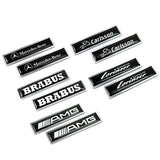 2pcs/set Mercedes Benz AMG Brabus Carlsson Lorinser Logo Metal Car Side Sticker Auto Emblem Badge