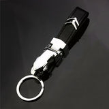 Citroen Leopard PU Leather Car Keychain Key Ring Pendant