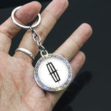 Lincoln Logo Diamond Keychain Metal Keyring