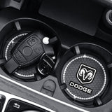 2PCS Dodge Diamond Car Water Coaster Cup Mat