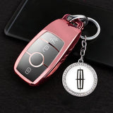 Lincoln Logo Diamond Keychain Metal Keyring
