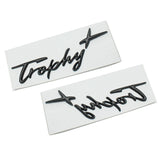 2pcs MG Trophy+ Logo Metal Car Side Body Sticker Decal Emblem Badge