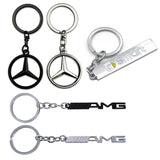 Mercedes Benz AMG Smart Logo Metal Car Keychain Keyring