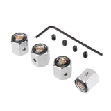 4pcs/set Cadillac Anti-Theft Car Air Valve Stem Cap Auto Tyre Valve Covers