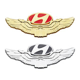 Hyundai Metal Wings Car Rear Sticker Auto Window Emblem Badge Decal