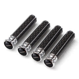 4pcs/set Dodge Viper Logo Carbon Fiber Car Door Bolt Lock Pins Gate Lock Screws