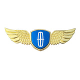 Lincoln Logo Metal Wings Car Front Hood Bonnet Center Sticker Emblem