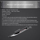 2pcs/set MINI Cooper JCW Metal Car Fender Side Sticker Emblem Badge Decal