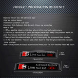 Audi Sline Car Door Protection Sticker Anti-Scratch Decal Bumper Strip